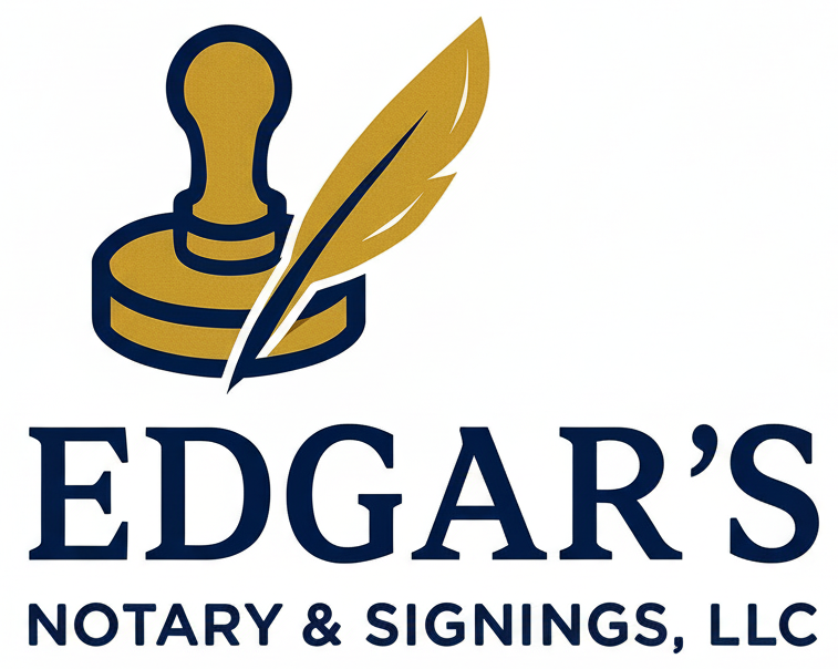 Edgar’s Notary & Signings, LLC Logo